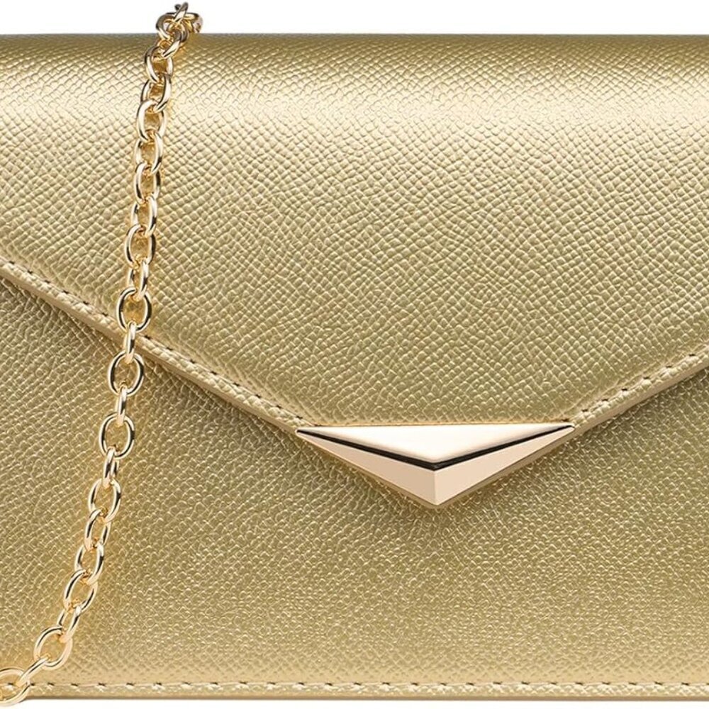 Elegant PU Leather Envelope Clutch for Women Versatile Evening Weddings Parties